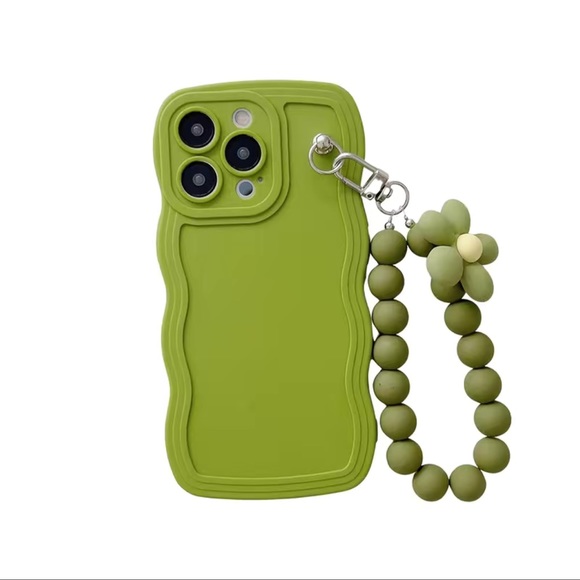 Matte Green Phone Case with Chain iPhone 13 Pro Max NEW - Picture 4 of 4